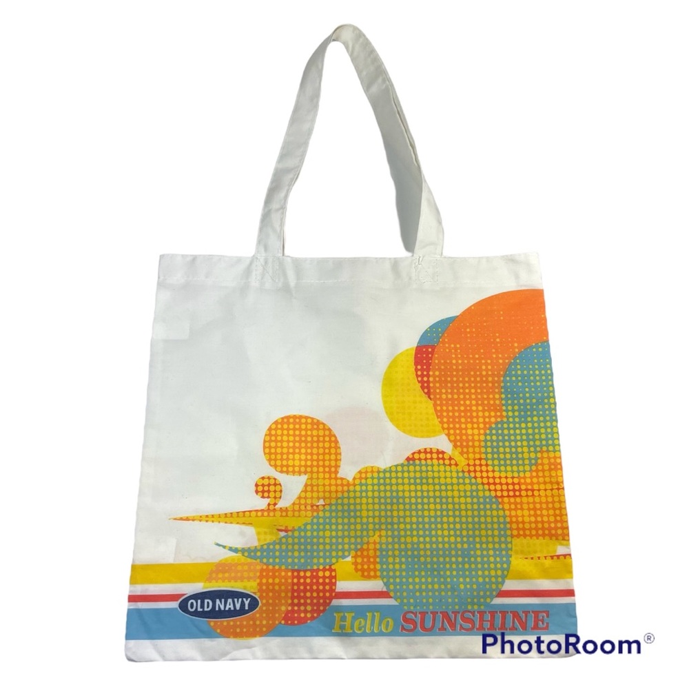 Old Navy “Hello Sunshine” light weight tote bag 15”H x 15.5”W